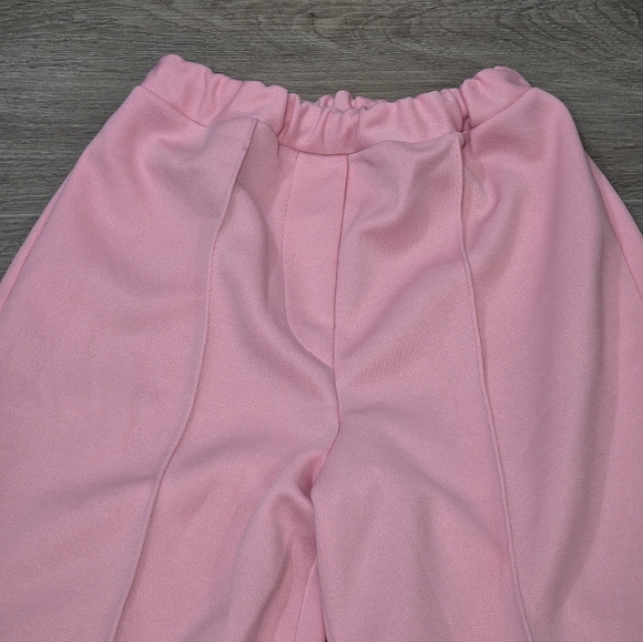 Vintage 70's Girls Pants Size 14 Front Seam Wide Leg High Elastic Waist - Picture 5 of 5